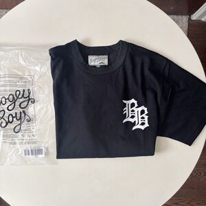 Bogey Boys Men’s Gothic Logo Tee Size Medium Black New